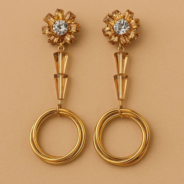 Radiant_Blossoms:_Exquisite_Statement_Earrings_Cubic_Zirconia,_Crystal_Copper,_Crystal,_Glass_Tassel_Earring