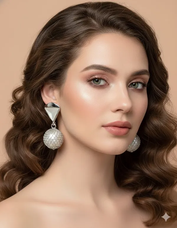 Elegant_Gold_Plated_Pearl_Drop_Earrings_for_Women_|_Triangle_Stud_with_Designer_Ball_Dangle_|_Party_&_Wedding_Fashion_Jewellery