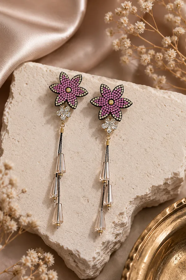 Floral_White_Rhinestone_Long_Drop_Earrings_for_Women