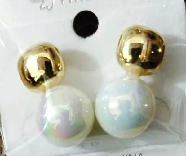 Timeless_Elegance:_Simple_White_Pearl_Earrings_Brass,_Plastic_Hoop_Earring,_Stud_Earring,_Earring_Set,_Cuff_Earring