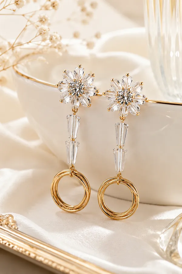 Radiant_Blossoms:_Exquisite_Statement_Earrings_Cubic_Zirconia,_Crystal_Copper,_Crystal,_Glass_Drops_&_Danglers