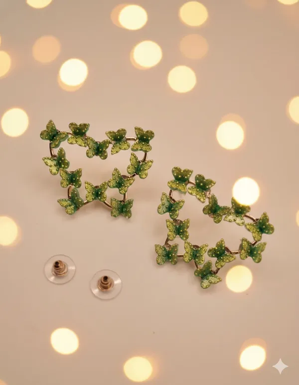 Delicate_Gold_Butterfly_Earrings_Brass,_Alloy_Stud_Earring