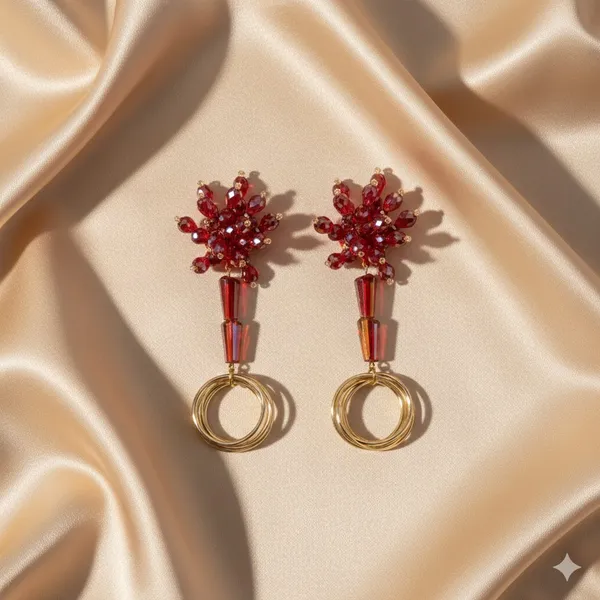 Elegant_Earrings_for_Women_Crystal_Alloy,_Copper_Hoop_Earring