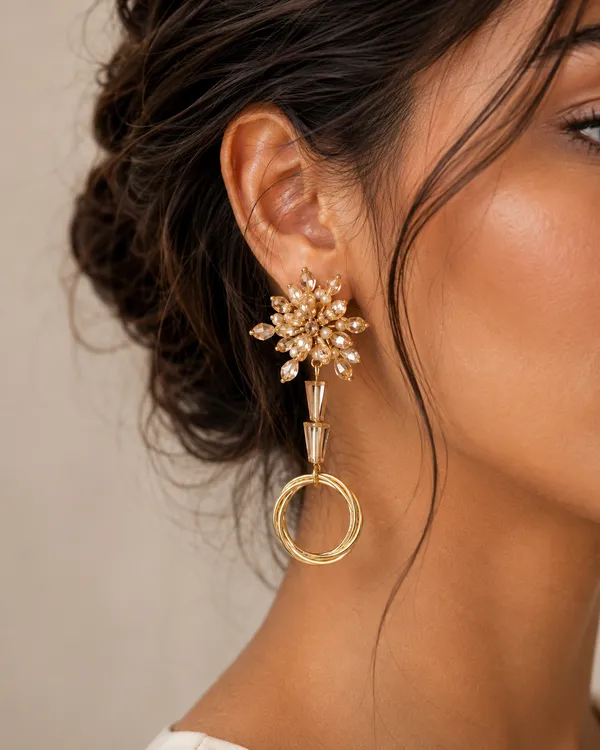 Elegant_Earrings_for_Women_Crystal_Alloy,_Copper_Hoop_Earring