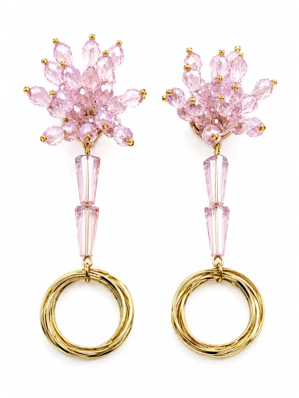 Elegant_Earrings_for_Women_Crystal_Alloy,_Copper_Hoop_Earring