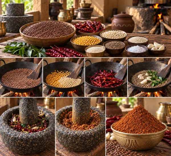 Homemade_Avise_Karam_Podi_(Flax_Seed)