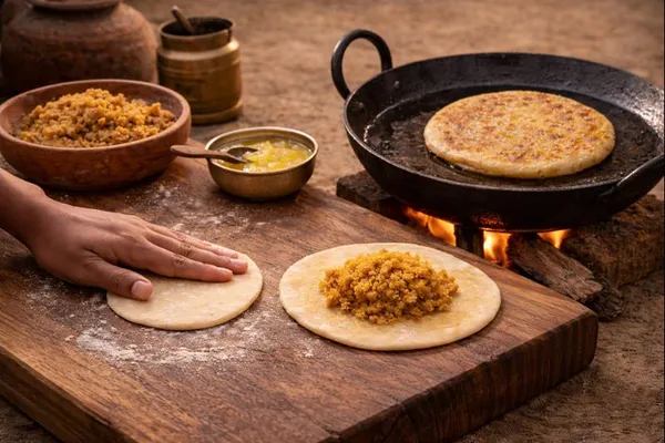 100%_Natural_Home_Made_Bobbatlu__(Puran_Poli)