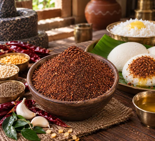 Homemade_Nalla_Karam_Podi