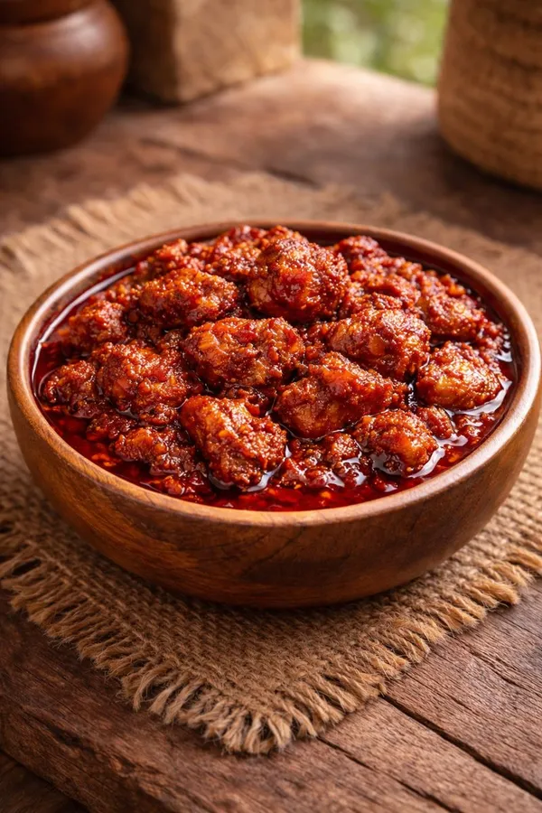Homemade_Mutton_Pickle_Boneless_Using_Wood_Pressed_Oil