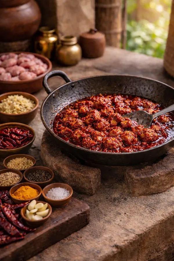 Homemade_Mutton_Pickle_Boneless_Using_Wood_Pressed_Oil