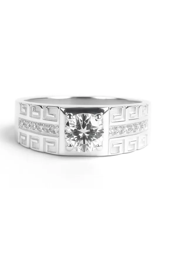 925_Sterling_Silver_Cubic_Zirconia_Ring_for_Men