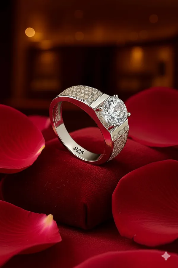 925_Sterling_Silver_Cubic_Zirconia_Ring_for_Men