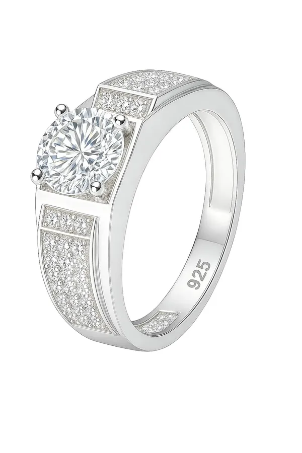 925_Sterling_Silver_Cubic_Zirconia_Ring_for_Men