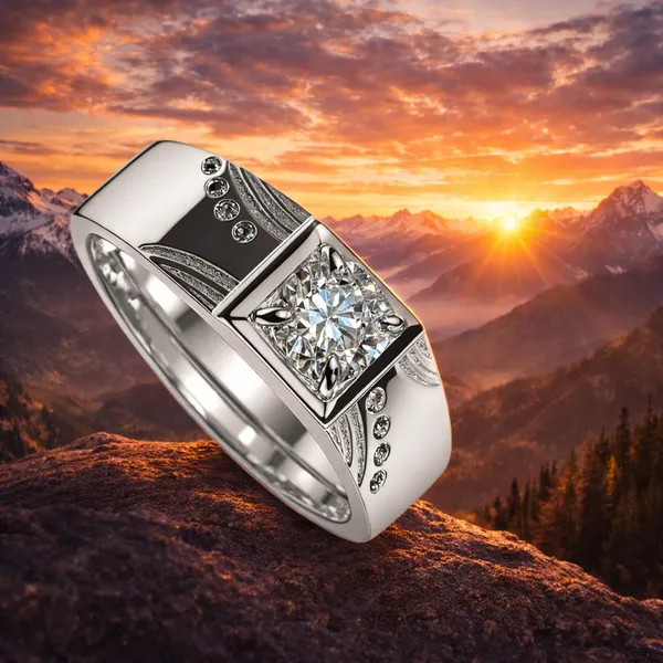 925_Sterling_Silver_Cubic_Zirconia_Ring_for_Men