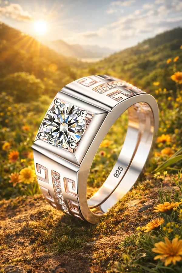 925_Sterling_Silver_Cubic_Zirconia_Ring_for_Men