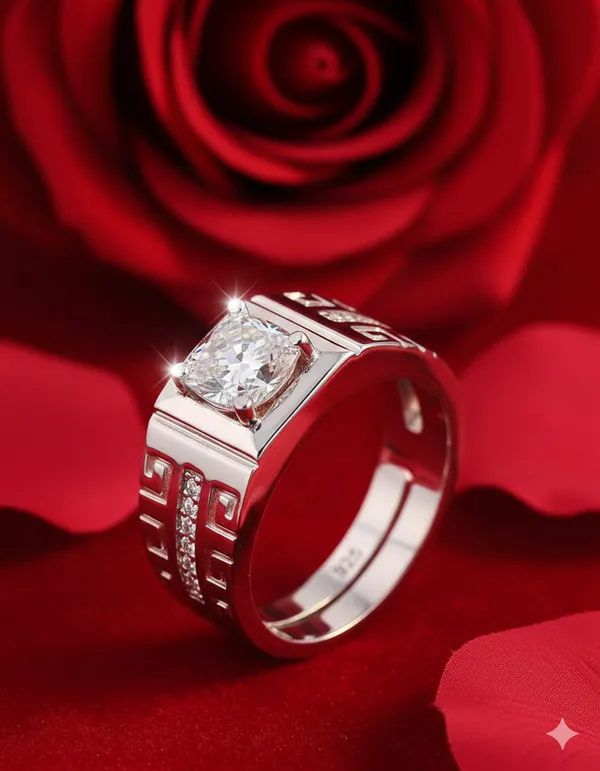 925_Sterling_Silver_Cubic_Zirconia_Ring_for_Men
