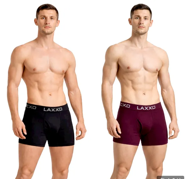 Maroon_And_Black_Supima_Cotton_Elastane_Stretch_Trunk_With_Ultra_Soft_Waistband_Trunks_For_Men_Combo_Set_Pack_Of_2