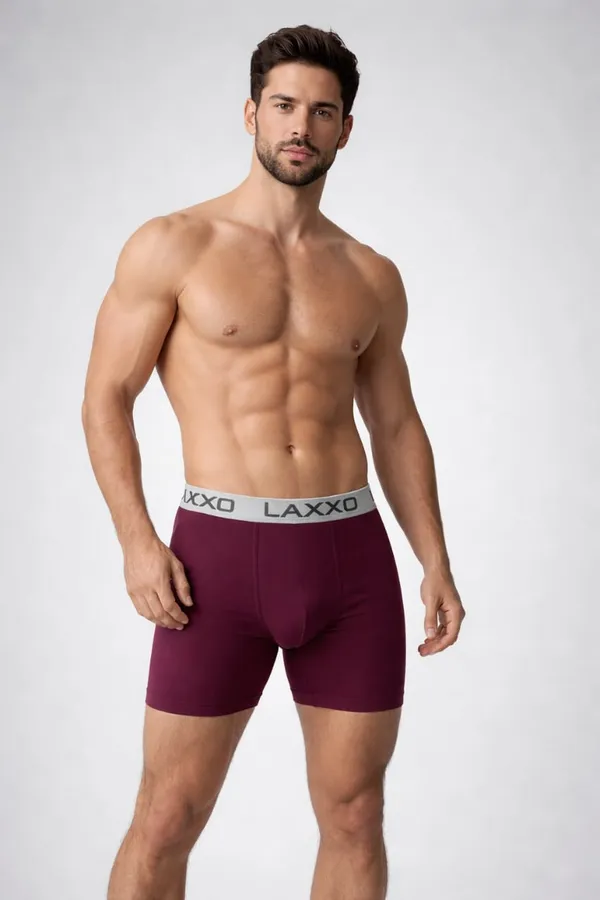 Marron_Soft_Touch_Lycra_Trunks_For_Men