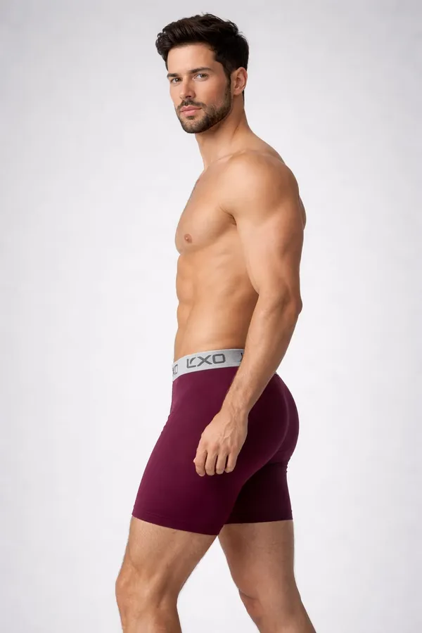 Marron_Soft_Touch_Lycra_Trunks_For_Men