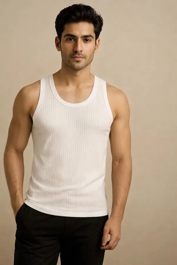 White_And_Red_Parker_Premium_Super_Combed_Cotton_Vest_For_Men_Pack_Of_2
