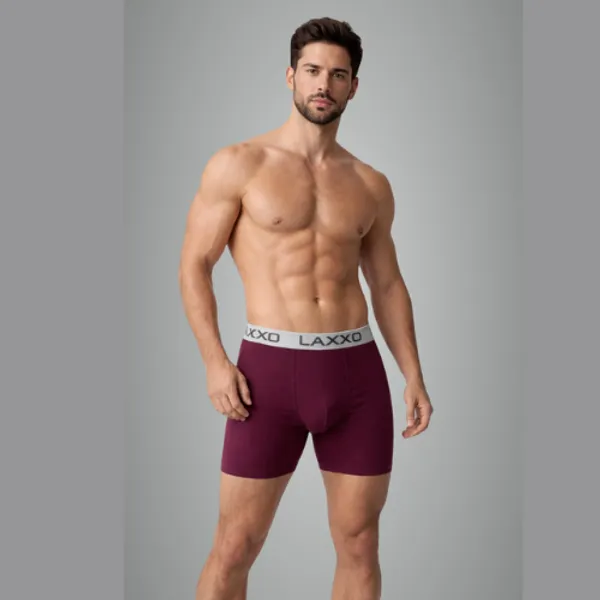 Marron_Soft_Touch_Lycra_Trunks_For_Men