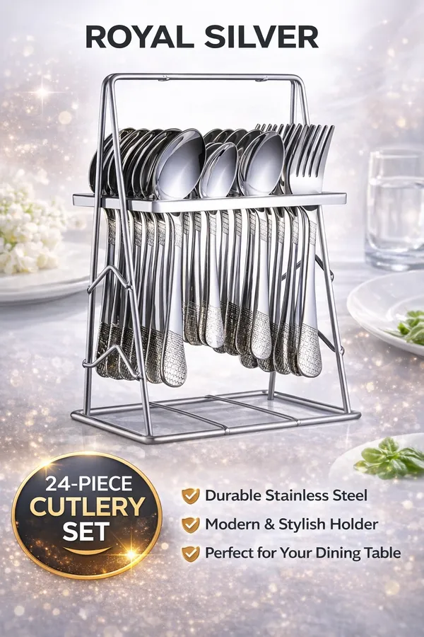 Set_of_25_Pcs_Royal_Silver_Cutlery_Set_Of_6_Dinner_Spoon,_6_Dinner_Fork,_6_Table_Spoon,6_Tea_Spoon_and_1_Stand