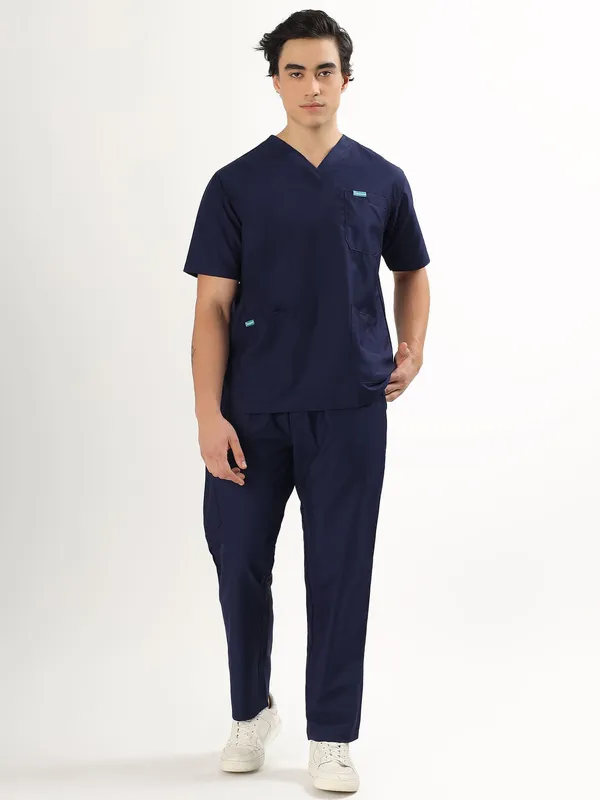 Midnight_Navy_V-Neck_Scrub_Suit_Set_Ultra_Soft_With_10_Pockets_For_Men