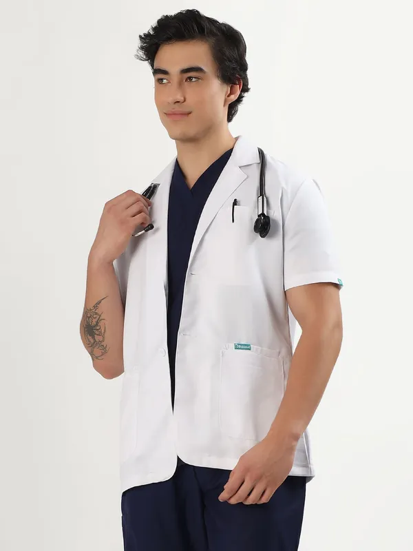 Balomel_GO_|_Hidden_Pockets_|_Ultra_Soft_|_Short_Lab_Coat_For_Men