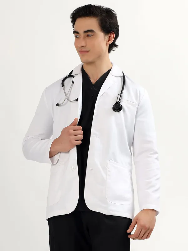 Balomel_CORE_|_Hidden_Pockets_|_Ultra_Soft_|_Short_Lab_Coat_For_Men