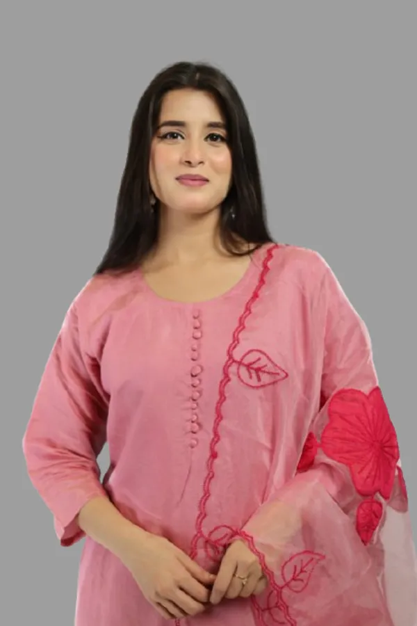 Peach_Premium_Quality_Kurta_Set_For_Women