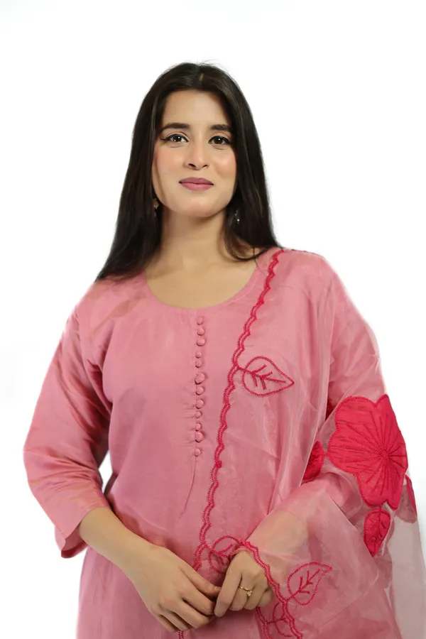 Peach_Premium_Quality_Kurta_Set_For_Women
