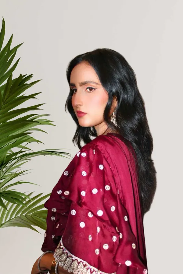 Maroon_Ready_To_Wear_Saree_For_Women