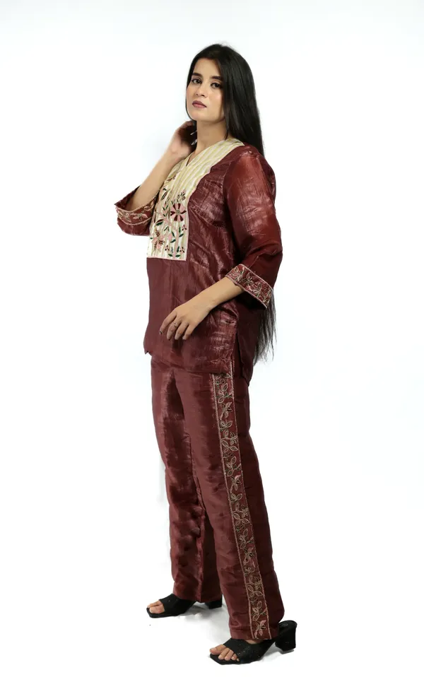 Peach_Premium_Quality_Co-Ord_Set_For_Women