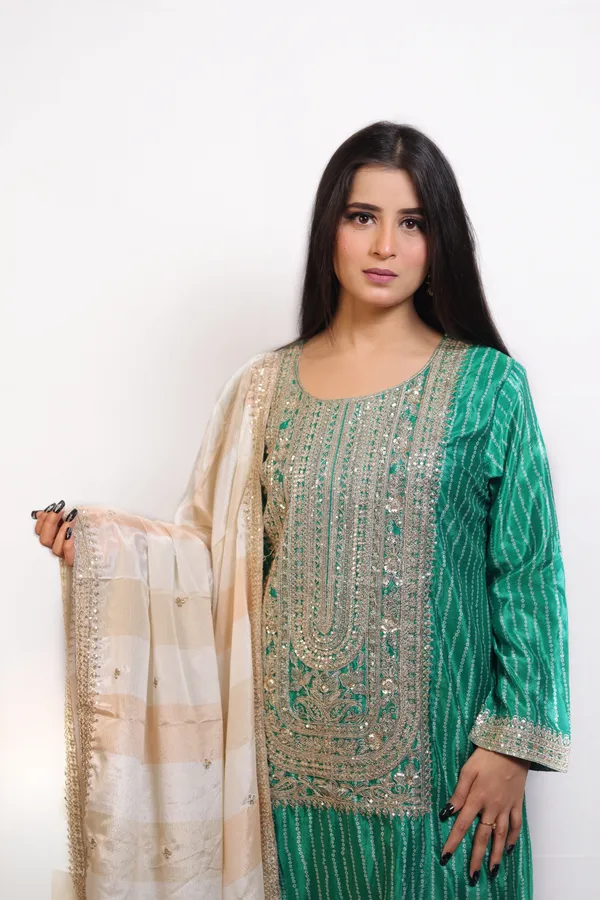 Green_Silk_Sharara_Set_with_Duppata__For_Women
