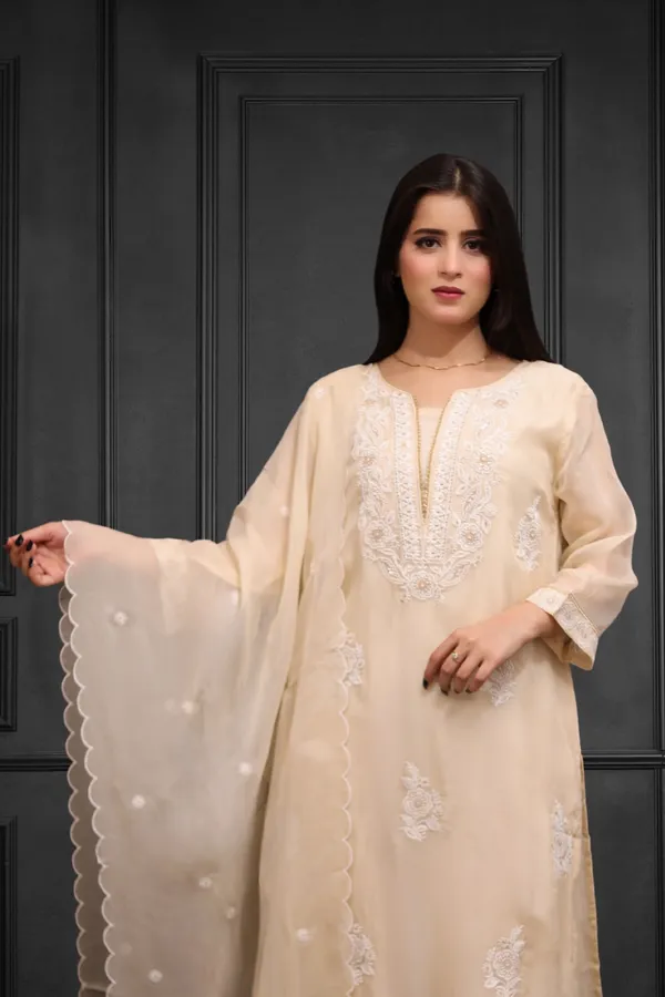 Cream_Embroidered__Suit_Set_With_Dupatta