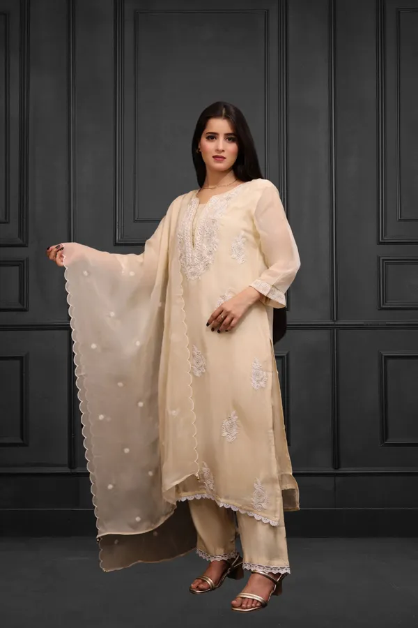 Cream_Embroidered__Suit_Set_With_Dupatta