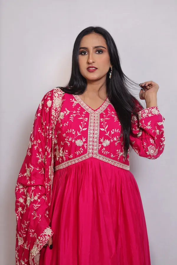 Pink_Embroidered_Chinon_Anarkali_Suit_With_Dupatta_and_Padded_Bust