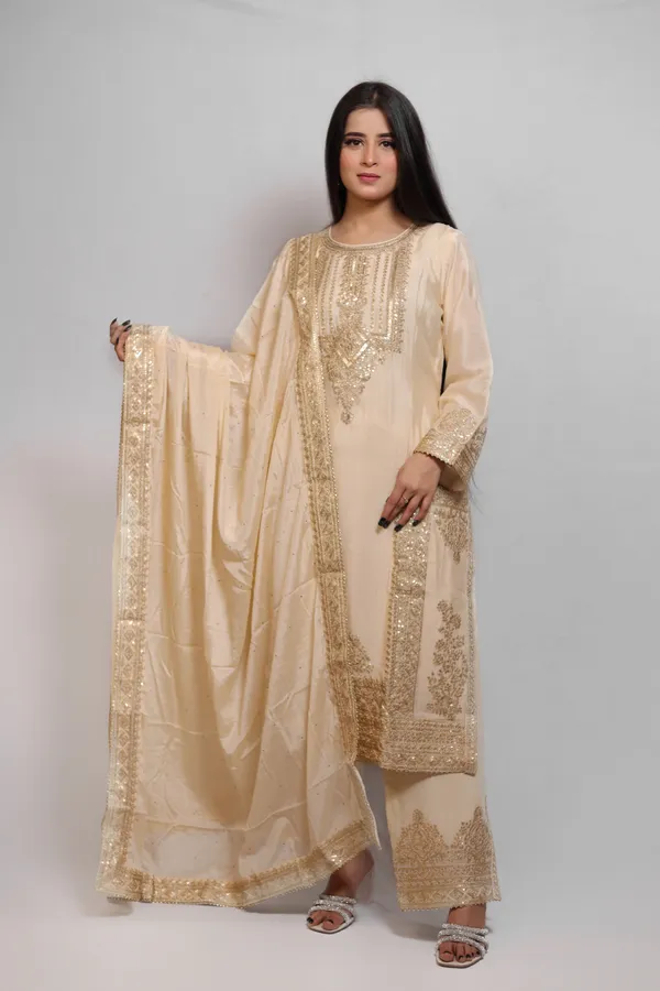 Beige_Elegant_Embroidered_Salwar_Suit_Set_With_Dupatta