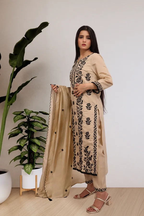 Beige_Embroidered_Ethnic_Suit_Set_With_Dupatta