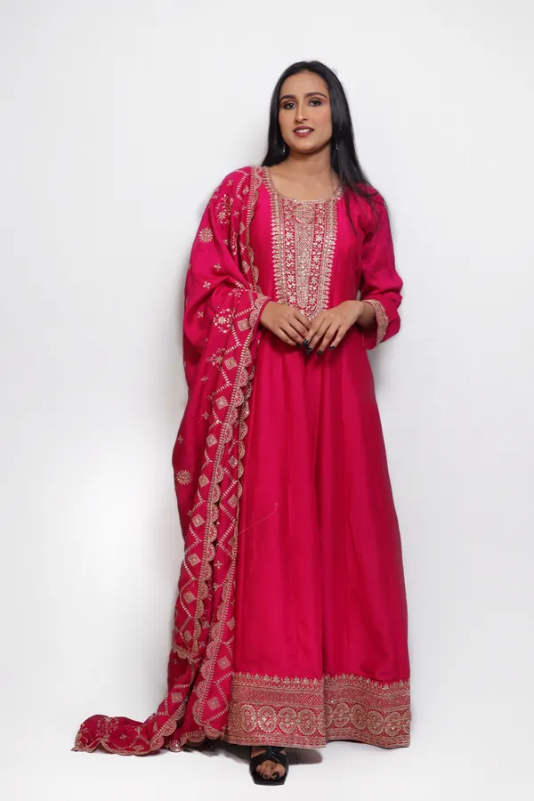 Pink_Embroidered_Chinon_Anarkali_Suit_With_Dupatta_and_Padded_Bust