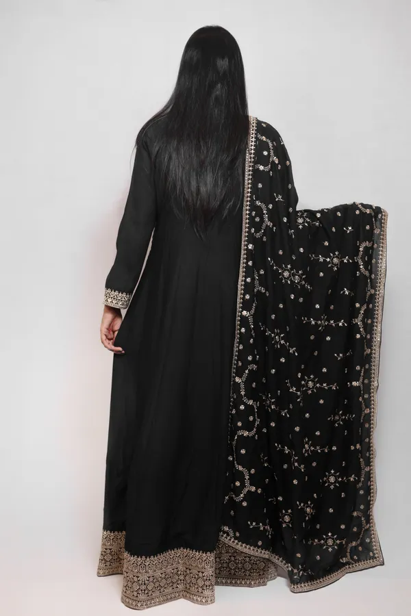Black_Embroidered_Chinon_Anarkali_Suit_With_Dupatta_and_Padded_Bust