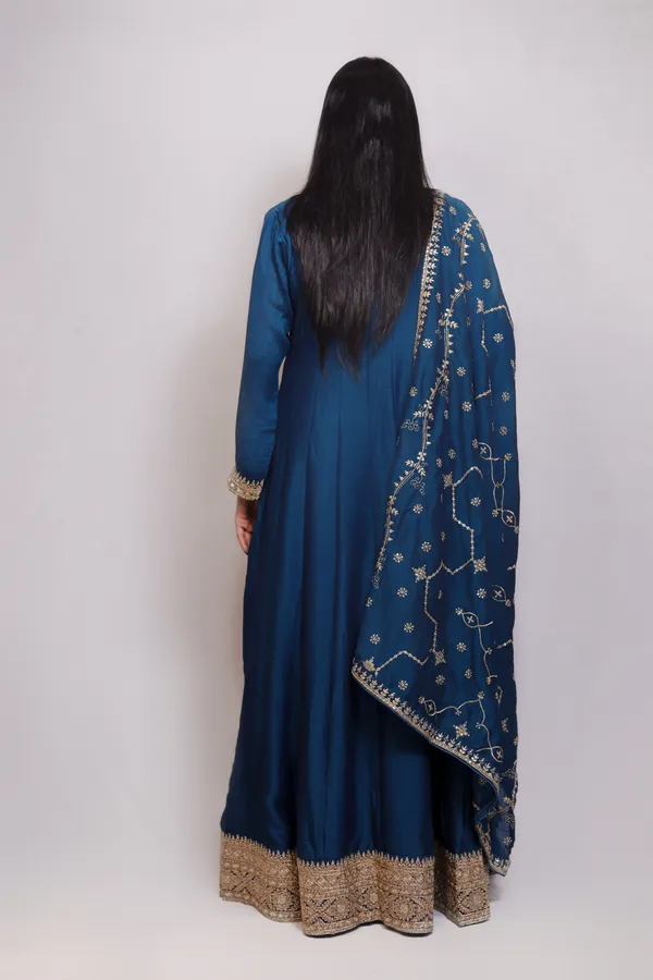 Blue_Embroidered_Chinon_Anarkali_Suit_With_Dupatta_and_Padded_Bust