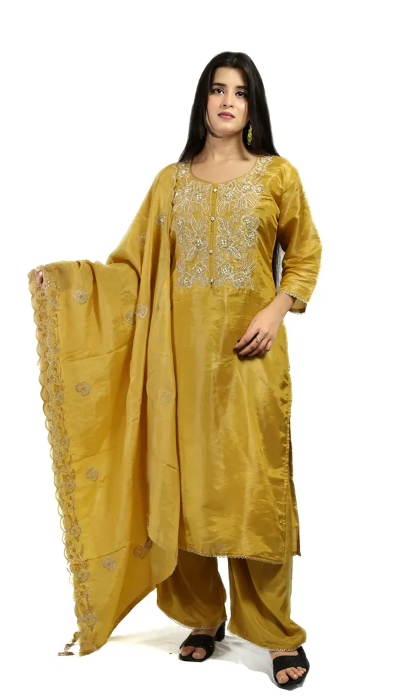 Yellow_Premium_Quality_Kurta_Set_For_Women