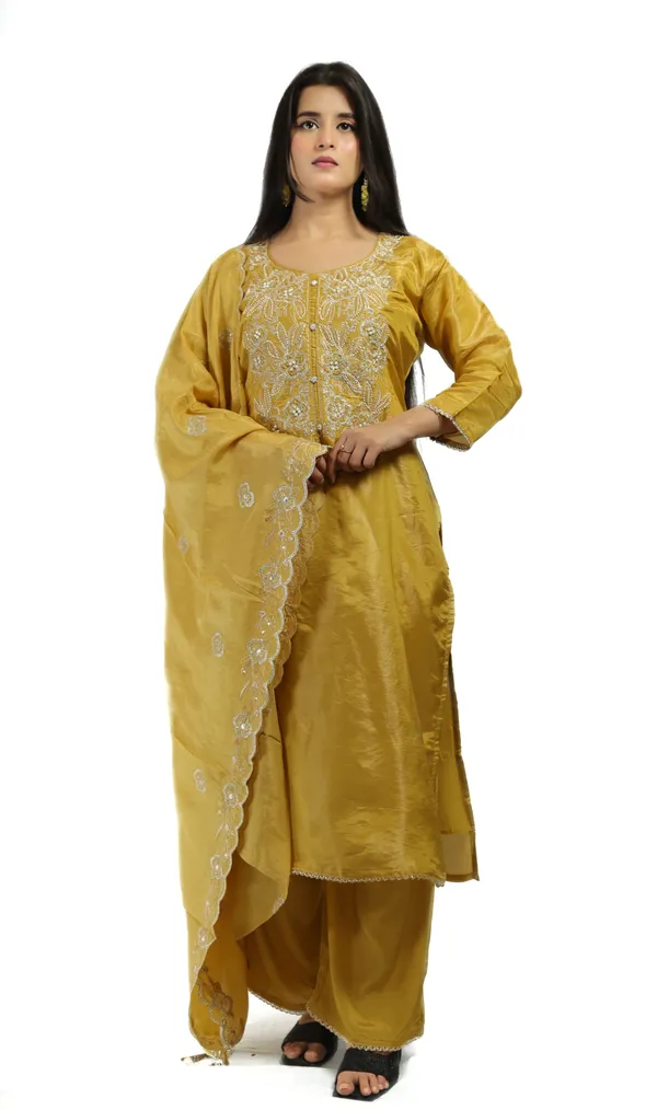 Yellow_Premium_Quality_Kurta_Set_For_Women