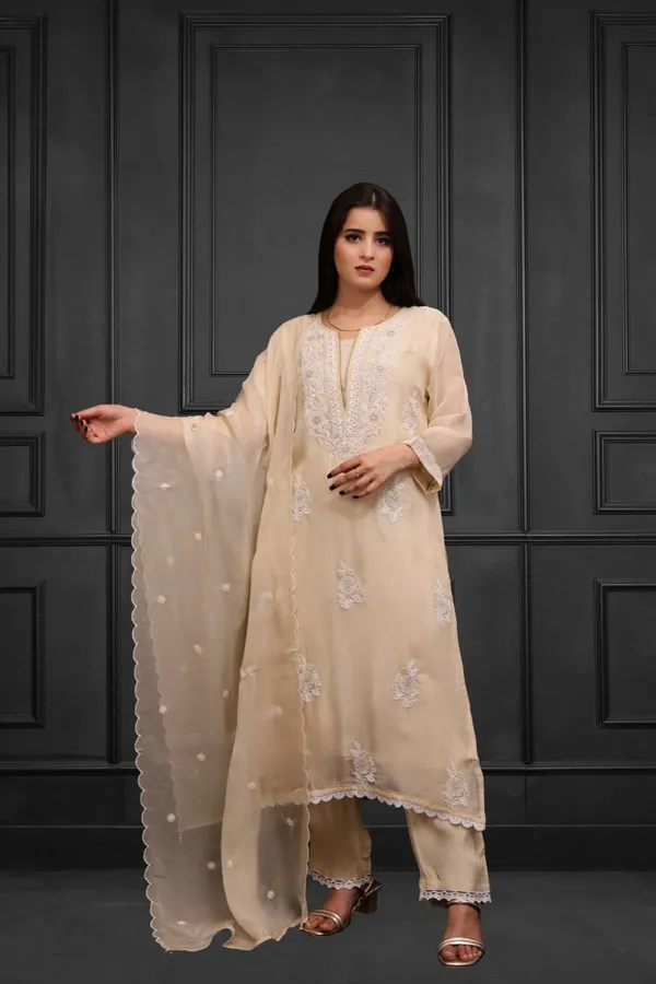 Cream_Embroidered__Suit_Set_With_Dupatta