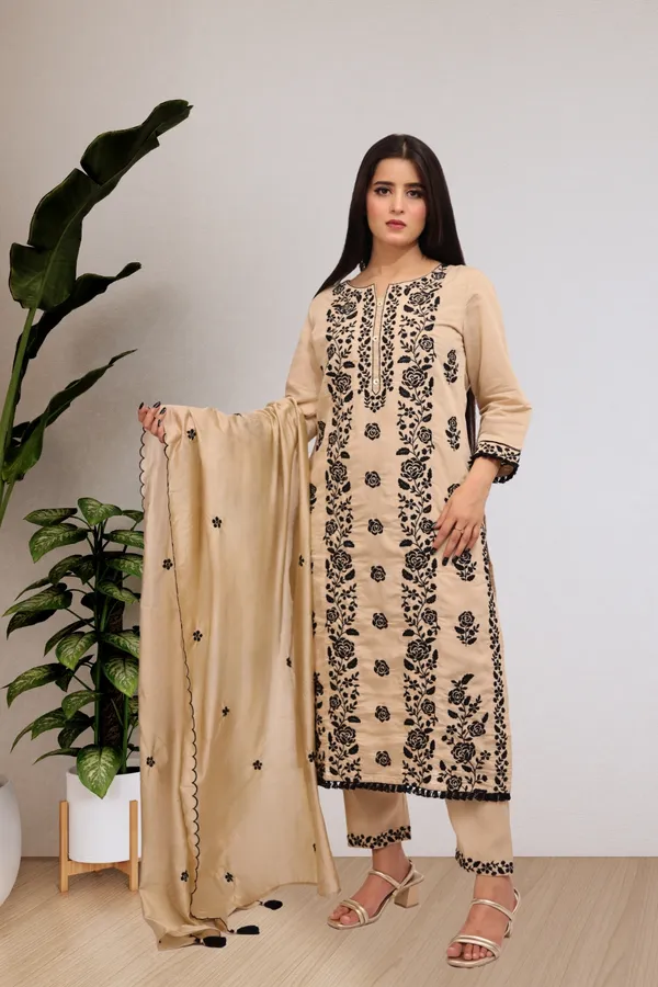 Beige_Embroidered_Ethnic_Suit_Set_With_Dupatta