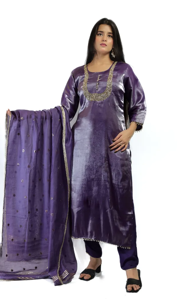 Purple_Premium_Quality_Kurta_Set_with_Duppata__For_Women