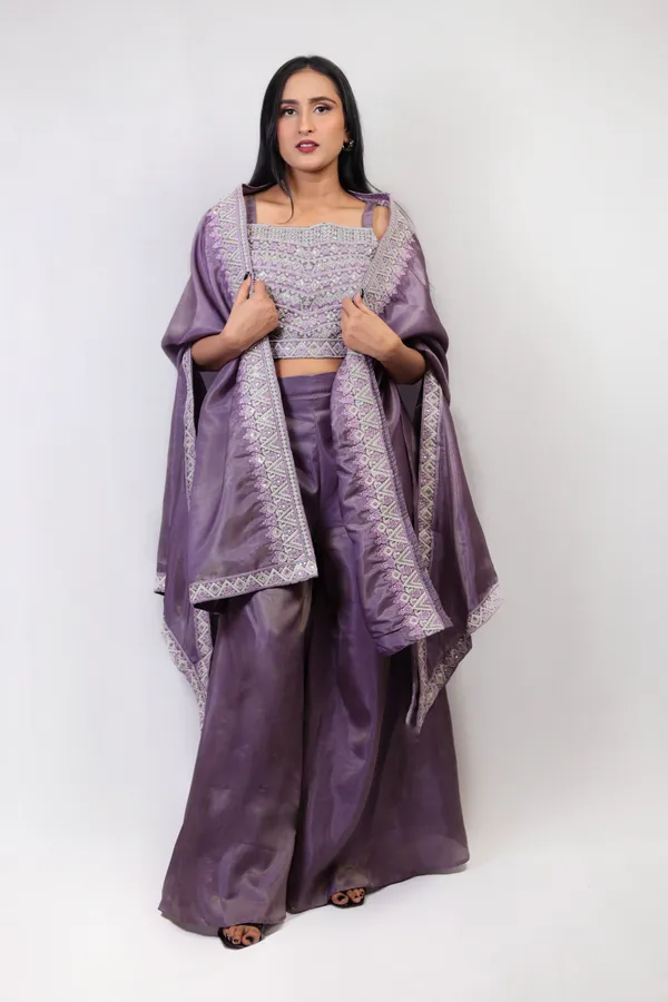 Purple_Chinnon_Embellished_Co-ord_With_Shrug