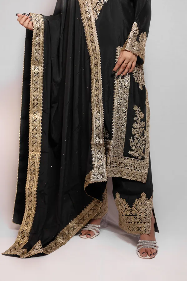 Black_Embroidered_Pakistani_Suit_With_Gold_Zari_Work