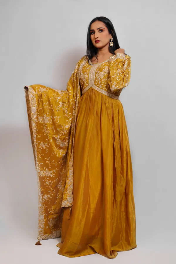 Mustard_Silk_Anarkali_Suit_With_Padded_Bust_For_Women